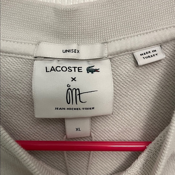 Lacoste Men's White Patterned Sweater - Picture 7 of 10